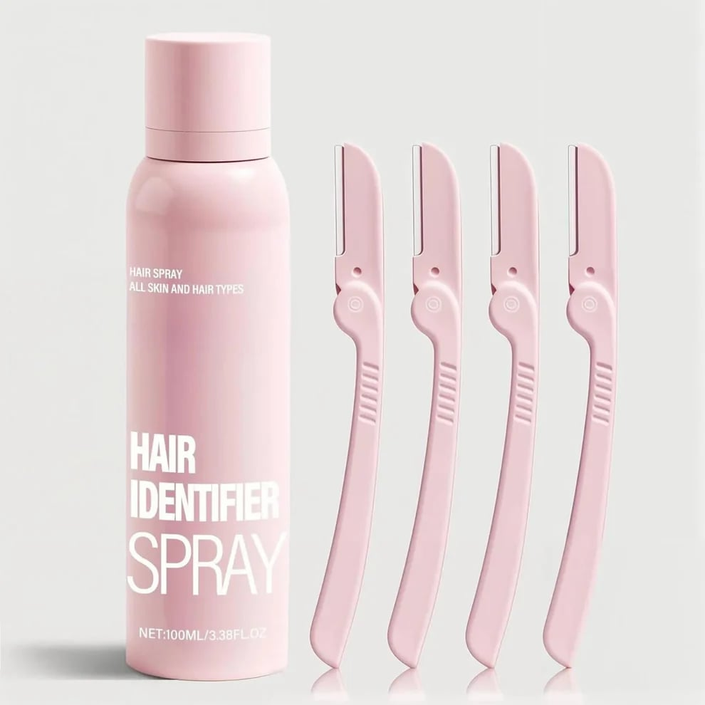 Hair Identifier Spray + Dermaplaner Bundle